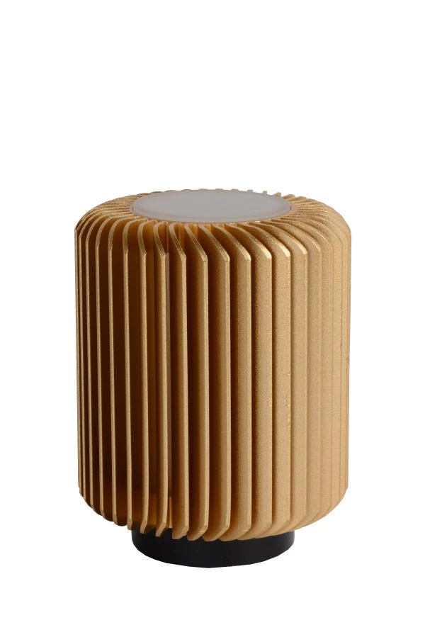 Lucide TURBIN - Lampe de table - Ø 10,6 cm - LED - 1x5W 3000K - Or Mat / Laiton - éteint